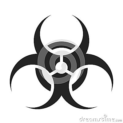 Biohazard symbol. Biological danger toxic sign Vector Illustration